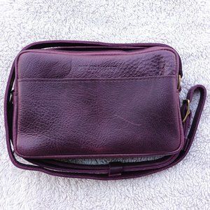 PLG Portland Leather Goods AP Plum Toaster Tote Bag Pebbled Leather